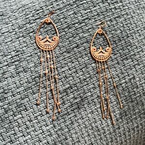 Genuine Thomas Sabo Rose Gold and Ruby Earrings